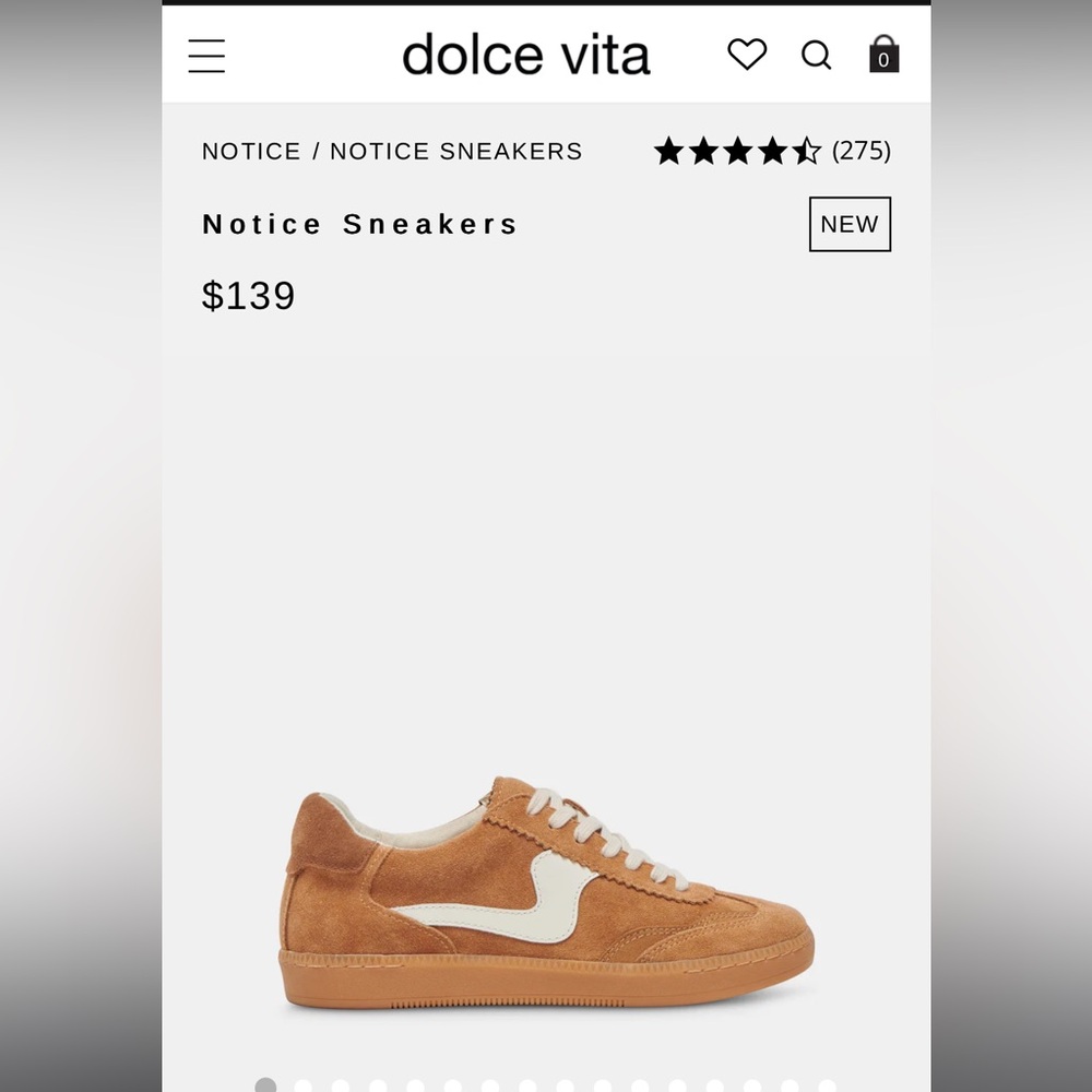Notice Sneakers Dolce Vita Brown Suade
